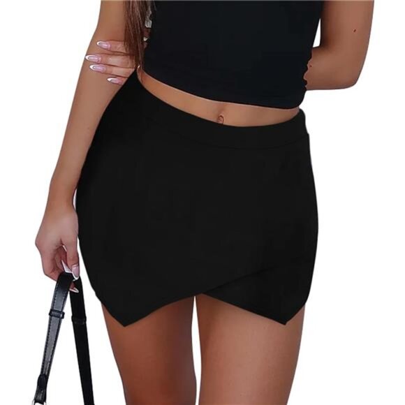 Dresses & Skirts - Skirt for Women, Black Design 2